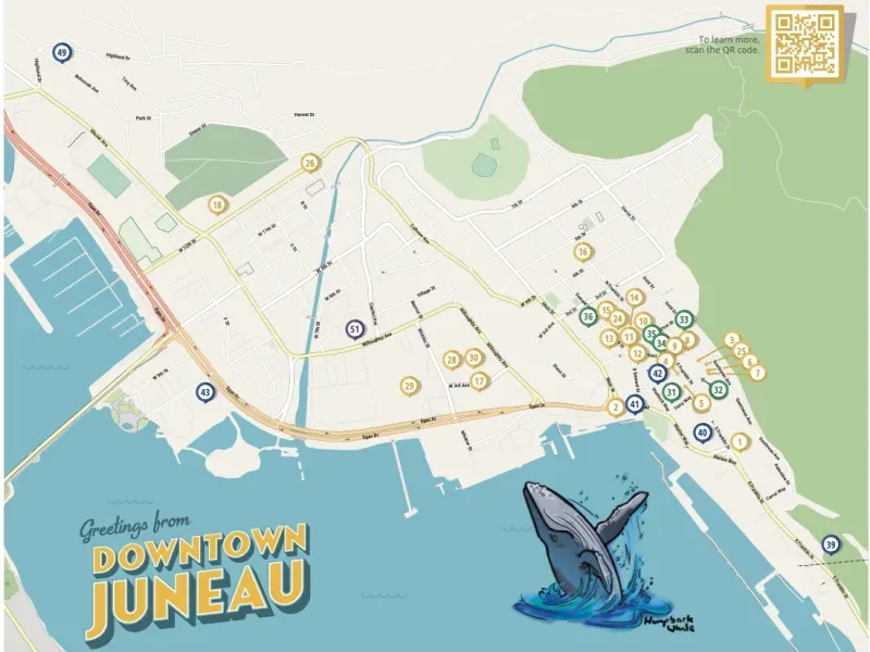 Downtown Juneau Business Map