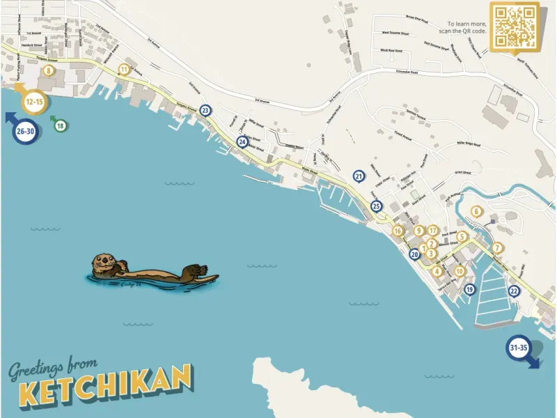 Downtown Ketchikan Business Map