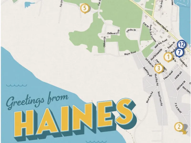 Downtown Haines Business Map