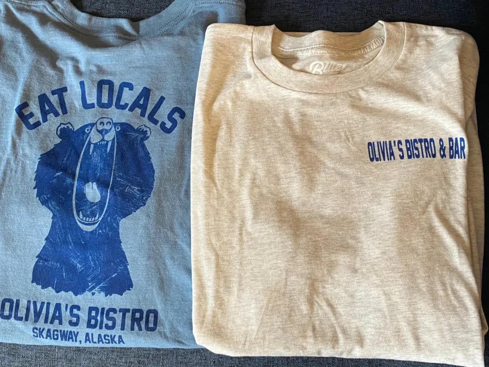 Olivia's Alaskan Bistro Eat Local's Tee - 1