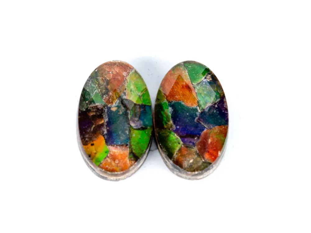 Ammolite Mosaic Cabochon - 2