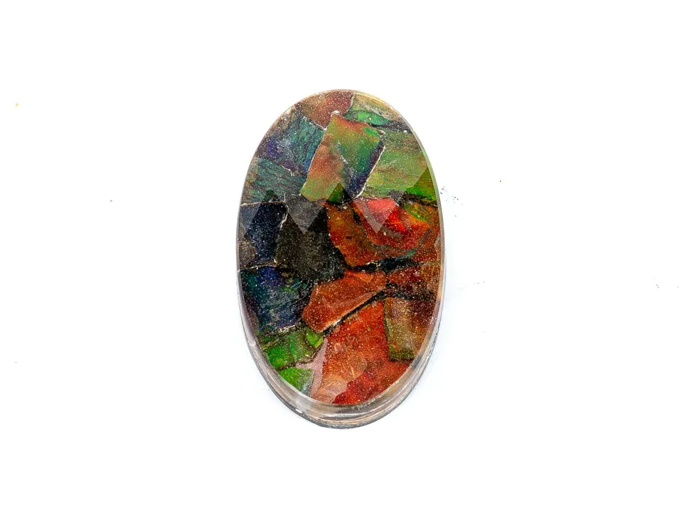 Ammolite Mosaic Cabochon - 1