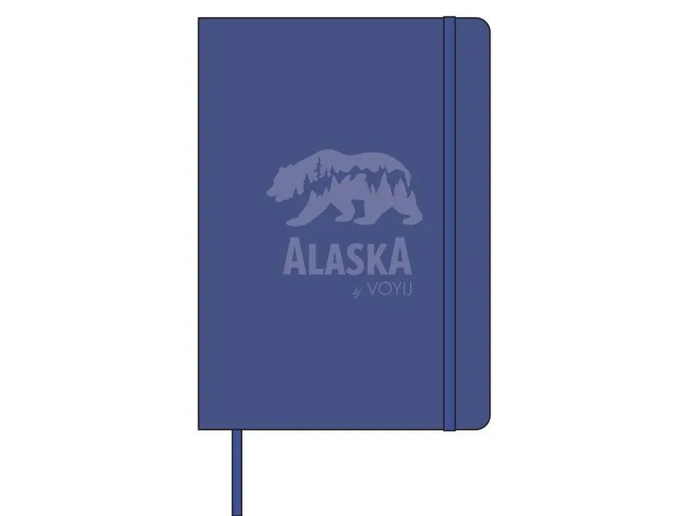 Alaska Travel Journal Notebook With Bear Design By Voyij - 1