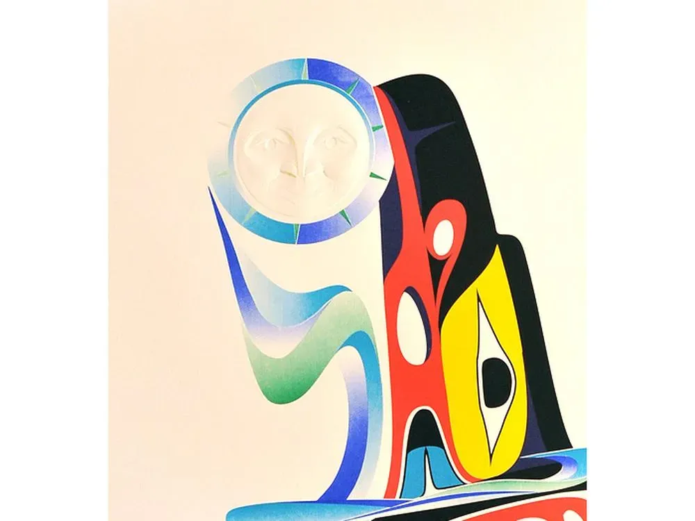 Marvin Oliver Moon Catcher Serigraph - 2
