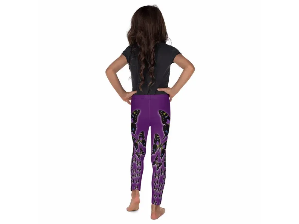 Purple Spotted Swallowtail 3 Kids' Leggings - 2