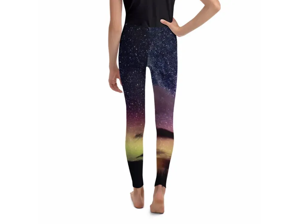 Aurora Borealis 2 Youth Leggings - 2