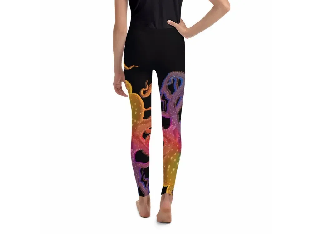 Octopus Rainbow Youth Leggings - 2
