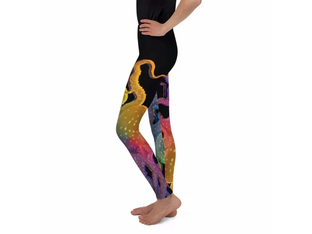 Octopus Rainbow Youth Leggings - 3