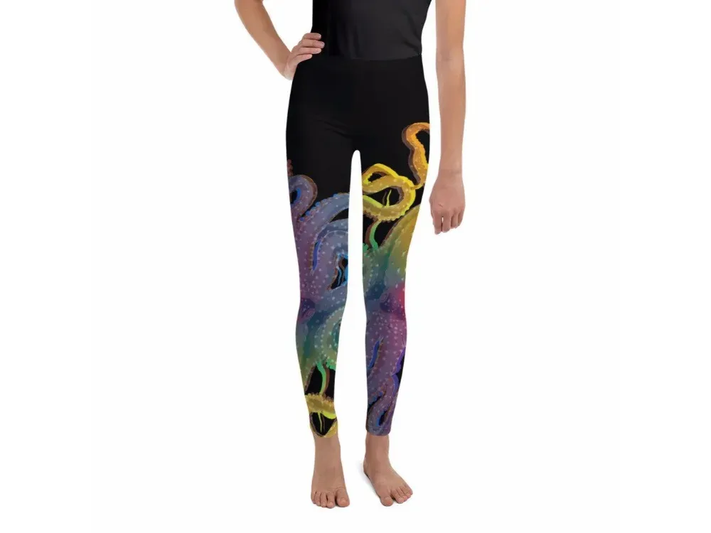 Octopus Rainbow Youth Leggings - 1