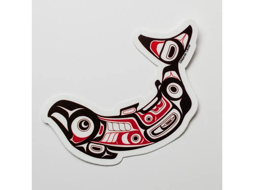 Totemic Salmon Sticker - 2
