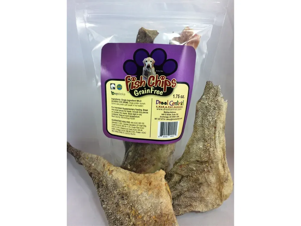 Wild Alaska Cod Skins: Fish Chips