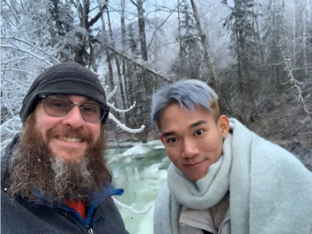 Winter Waterfall Fun - 2