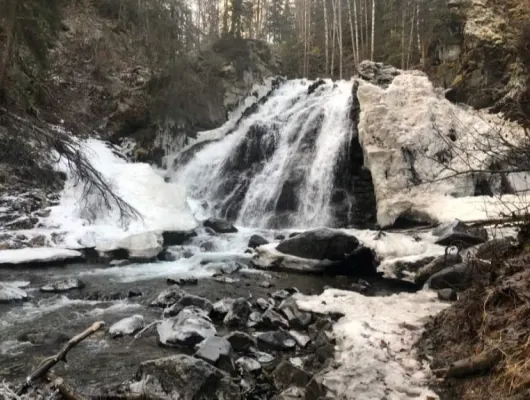 Winter Waterfall Fun