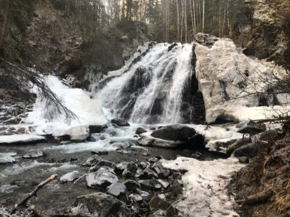 Winter Waterfall Fun - 1