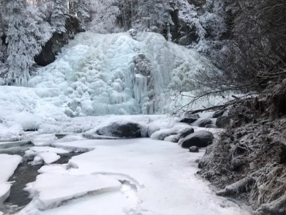 Winter Waterfall Fun - 3