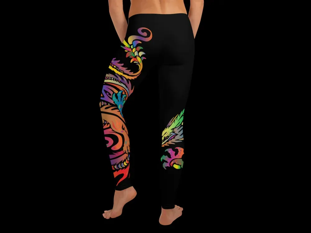 Rainbow Dragon Leggings - 1