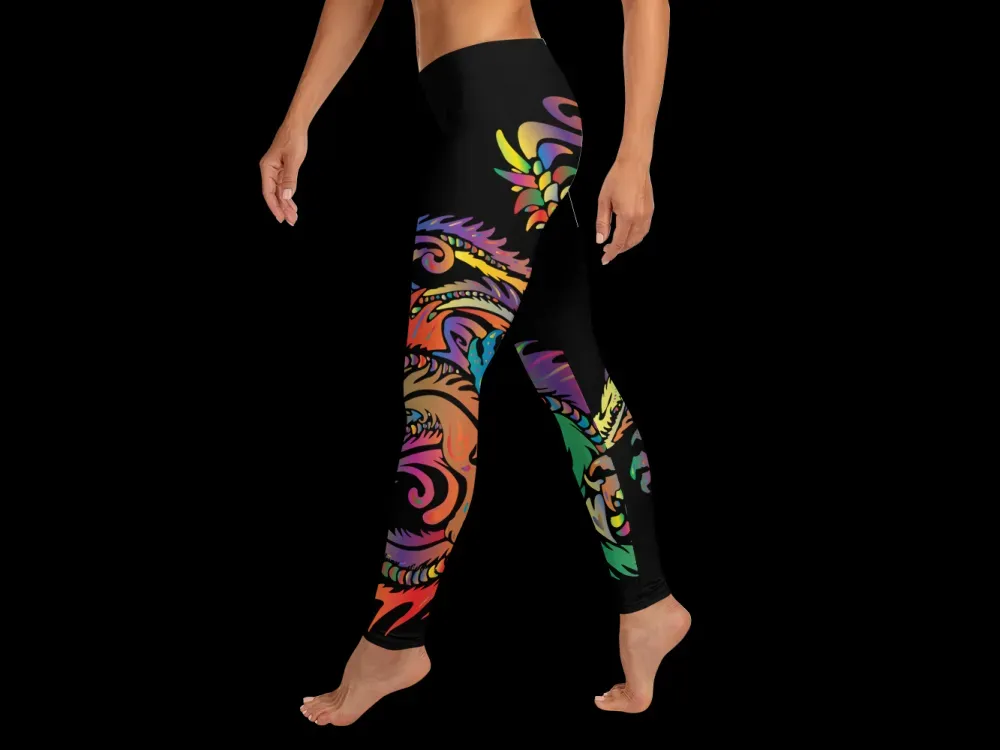 Rainbow Dragon Leggings - 4