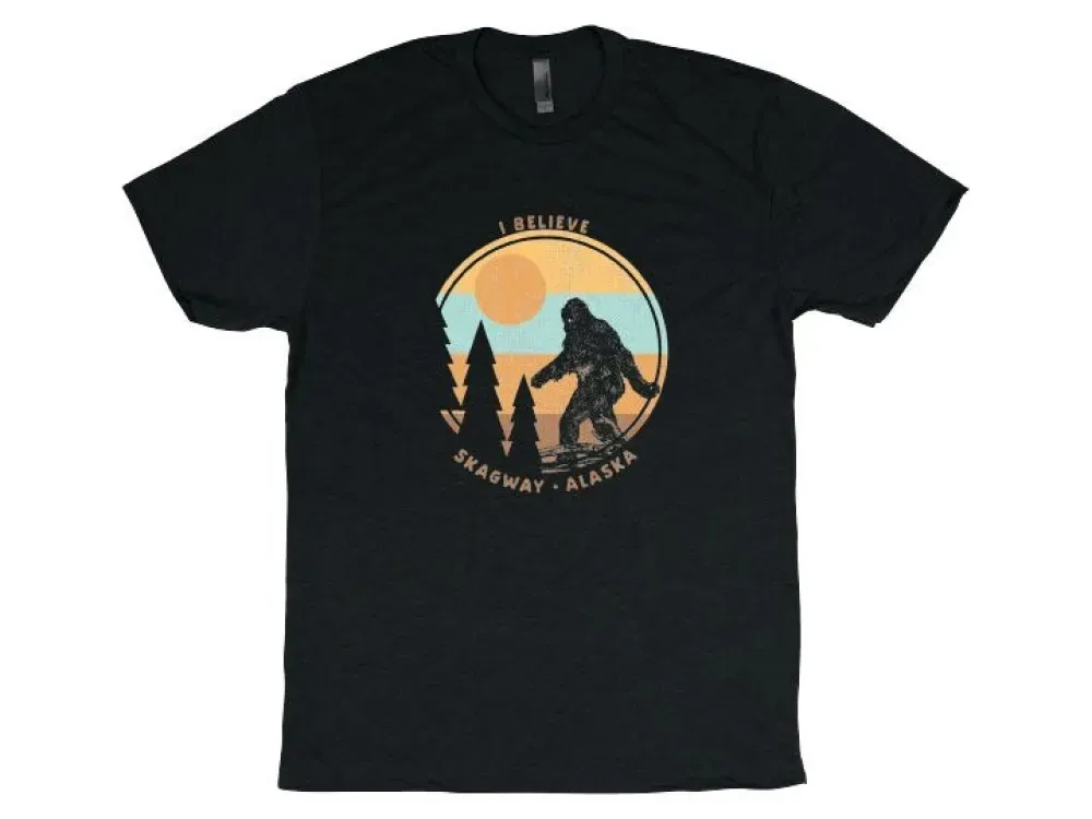 I Believe Sasquatch Circle Alaska T-Shirt - 2