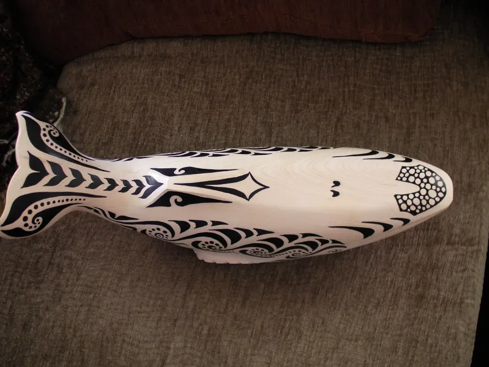 Mystic Whale Carving - 2