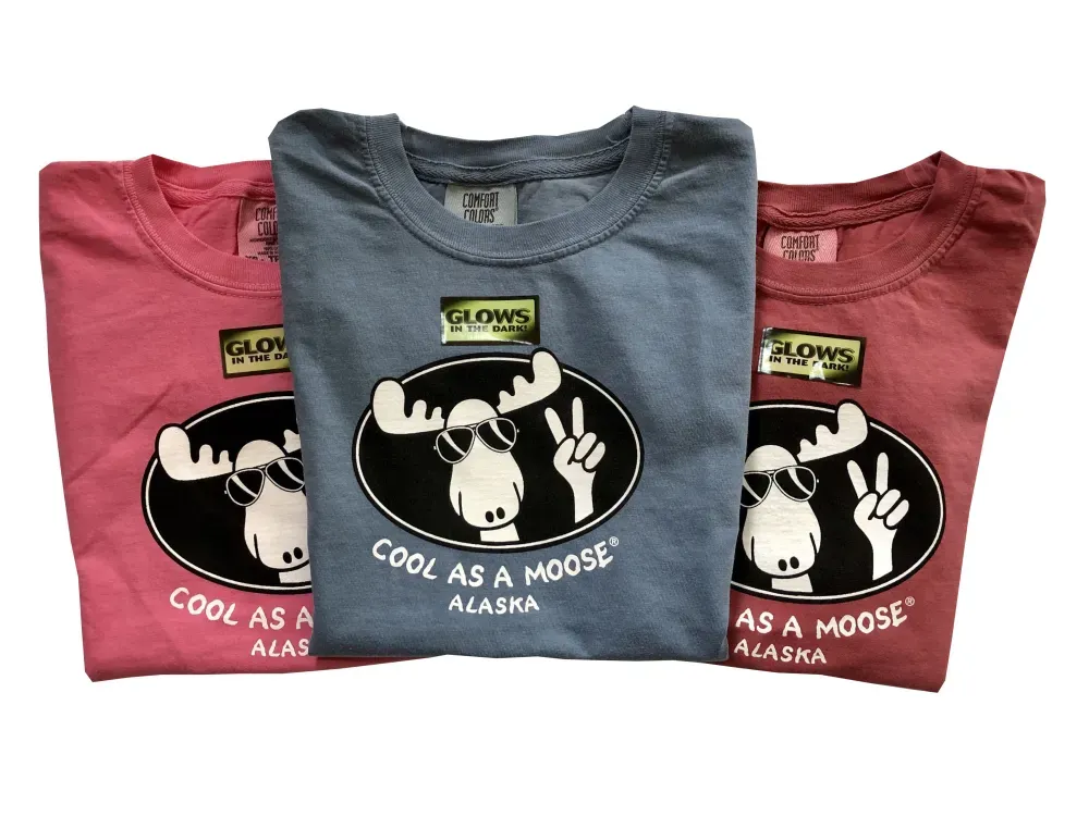 Cool as a Moose Glow in the Dark Kids Tee - 1
