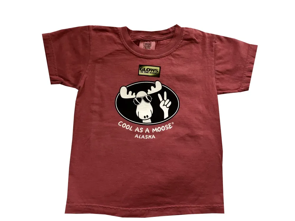Cool as a Moose Glow in the Dark Kids Tee - 2