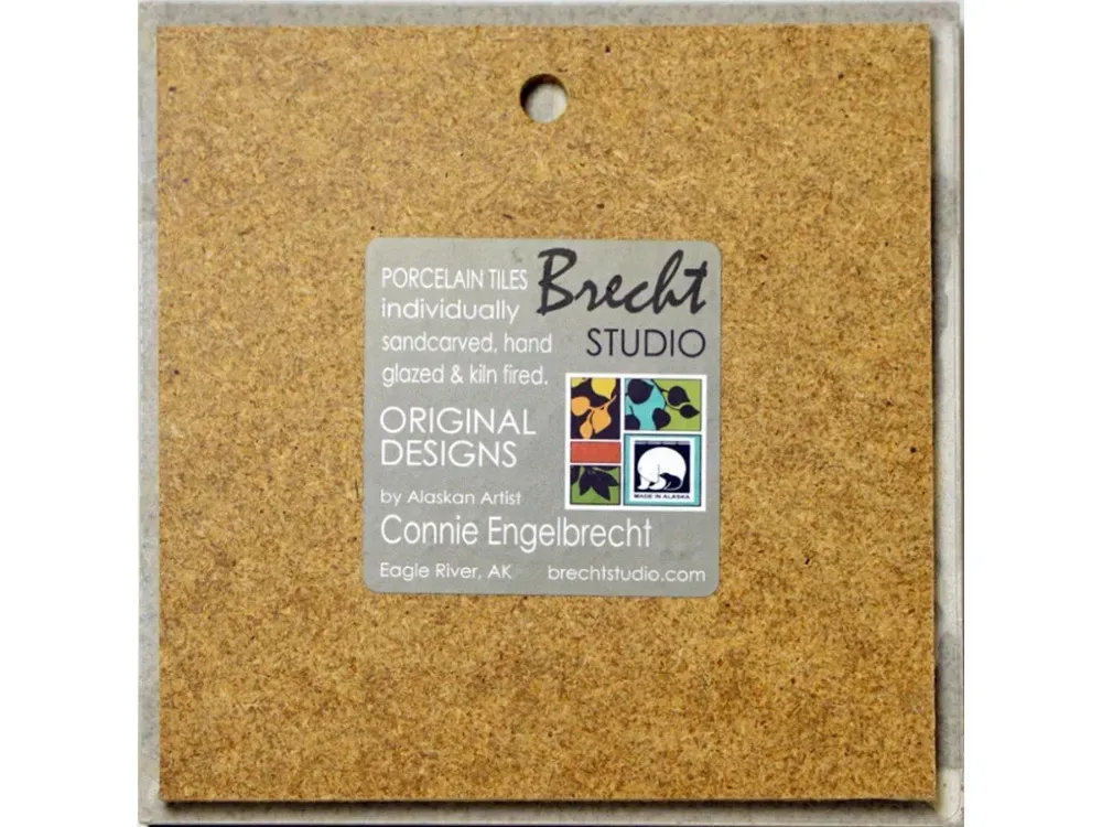 Bear Fishing Tile Trivets - 2