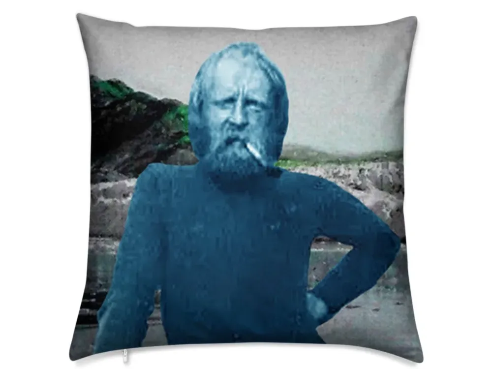 Arctic Explorer Randolf Franke at Alaska’s Muir Glacier Luxury  Pillow - 1