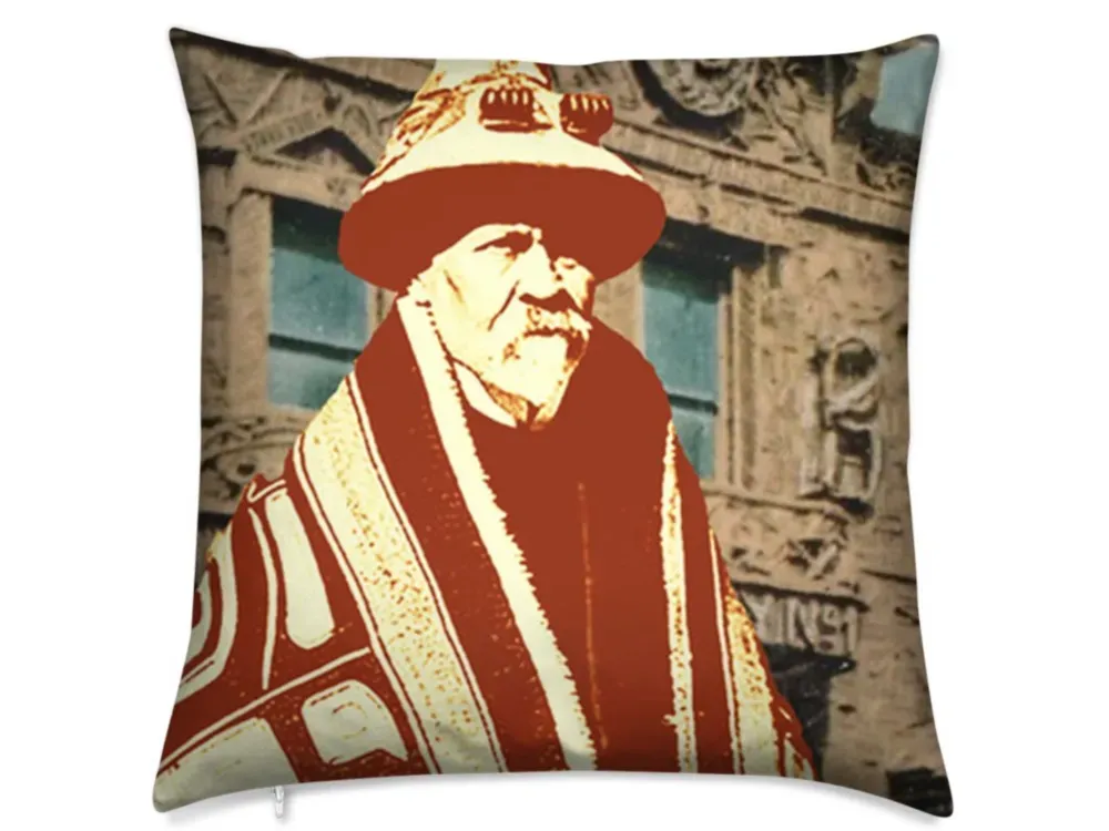 Skagway Alaska Native Brotherhood Kashevaroff Luxury Pillow - 1
