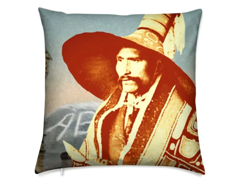 Skagway Alaska Native Brotherhood Yah-Kwan Luxury Pillow - 1