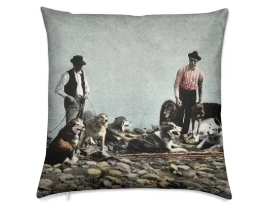 Alaska Huskies and Pioneer Mushers Luxury Pillow