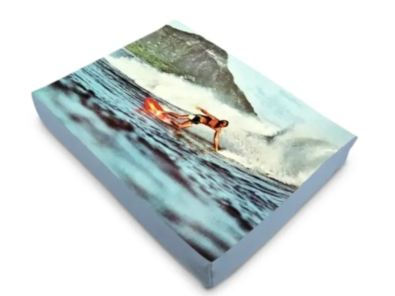 Hawaii Oahu Honolulu Diamond Head Surfer Dog Bed