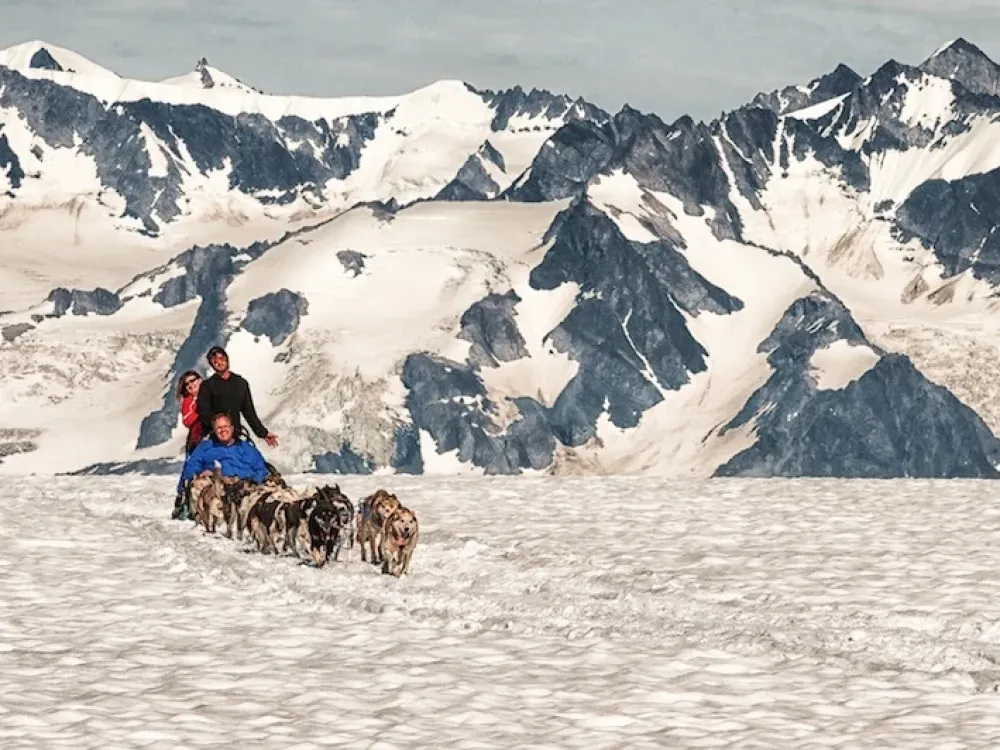 Helicopter Glacier Dog Sledding - 5