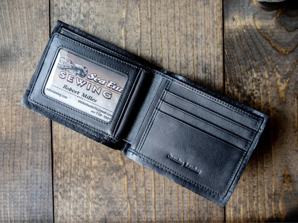 Bifold Seal Fur Wallet - 2