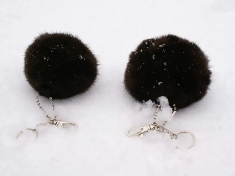 Sea Otter Fur Keychain - 1