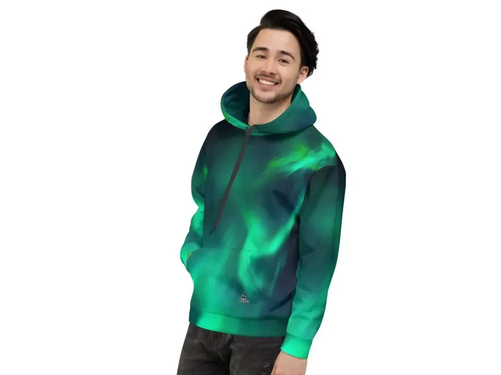 Aurora Borealis Unisex Hoodie - 4