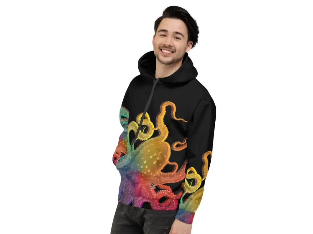 Octopus Rainbow Unisex Hoodie - 4