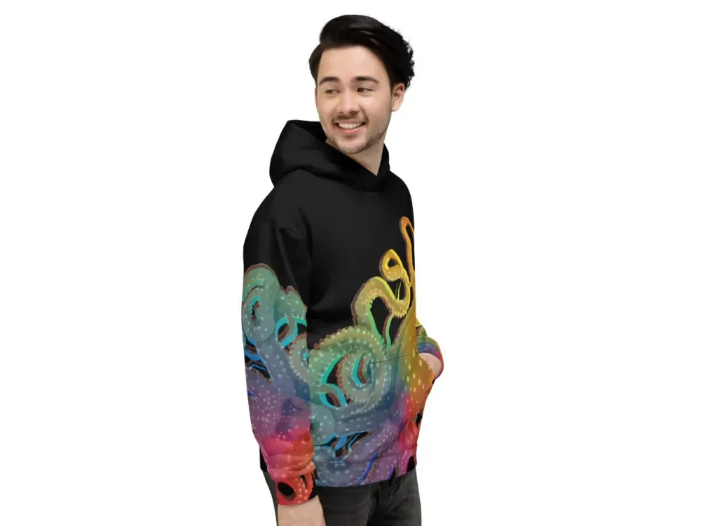 Octopus Rainbow Unisex Hoodie - 3