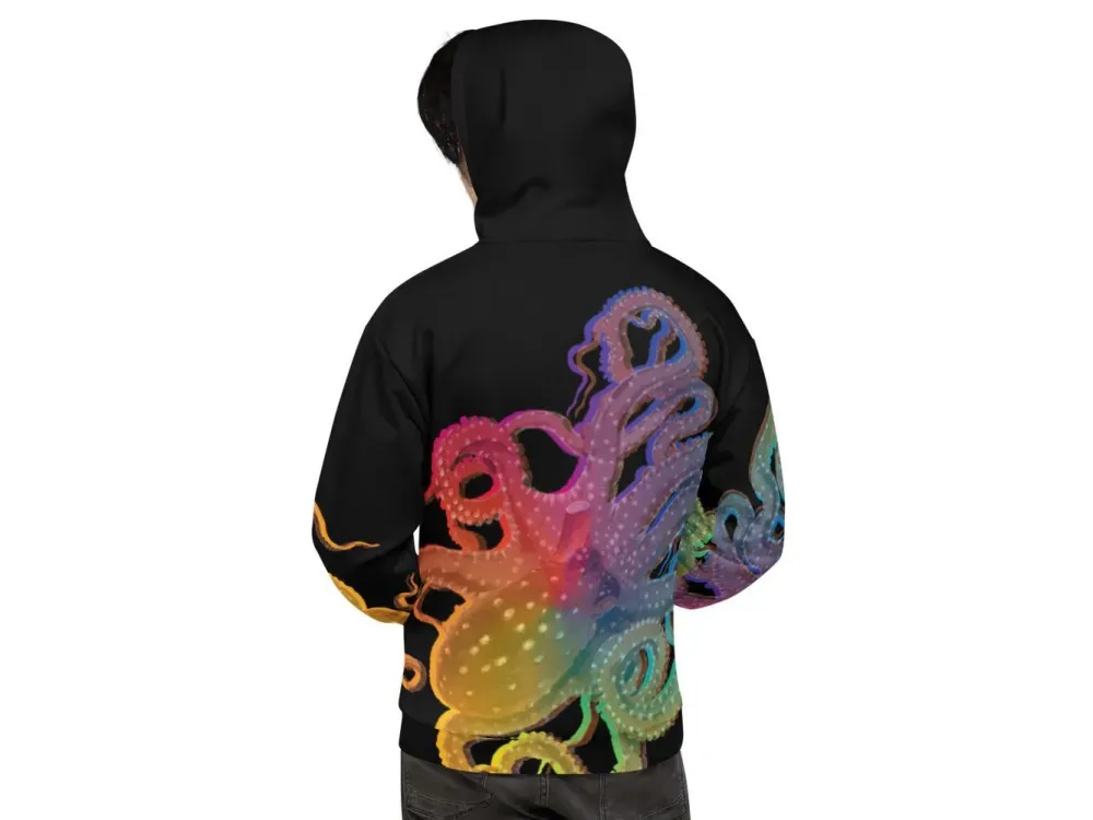 Octopus Rainbow Unisex Hoodie - 2