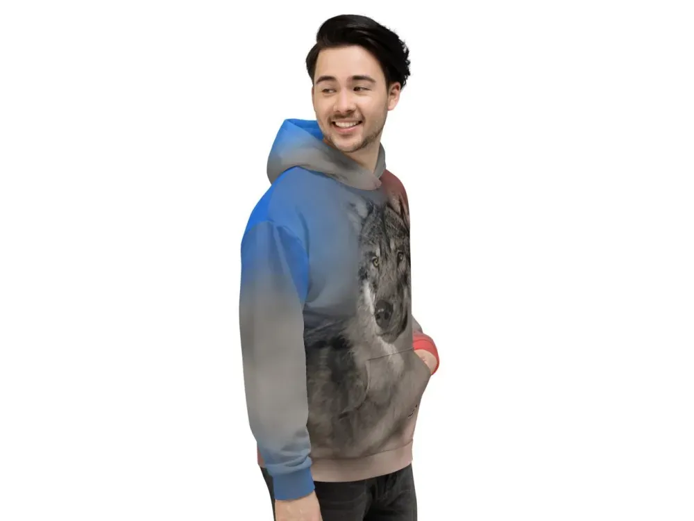 Wolf 2 Unisex Hoodie - 3