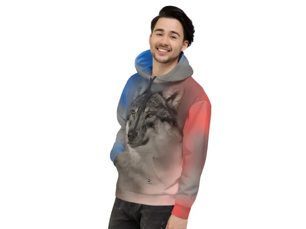 Wolf 2 Unisex Hoodie - 4