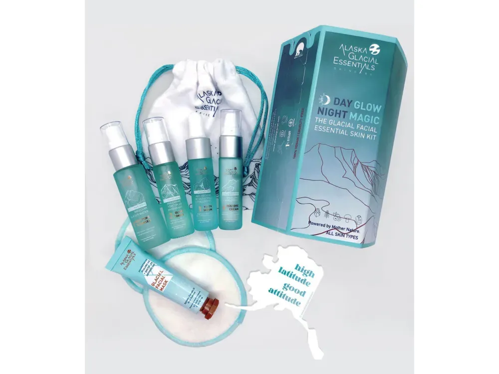 day glow night magic Glacial Facial Essential Skin Kit - 2