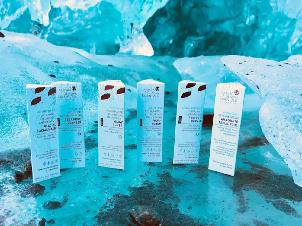 day glow night magic Glacial Facial Essential Skin Kit - 5