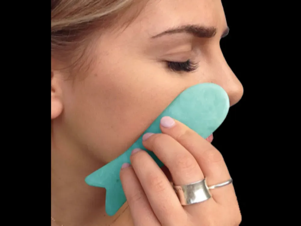 glacier chill Amazonite Fish-Shape Gua Sha - 2