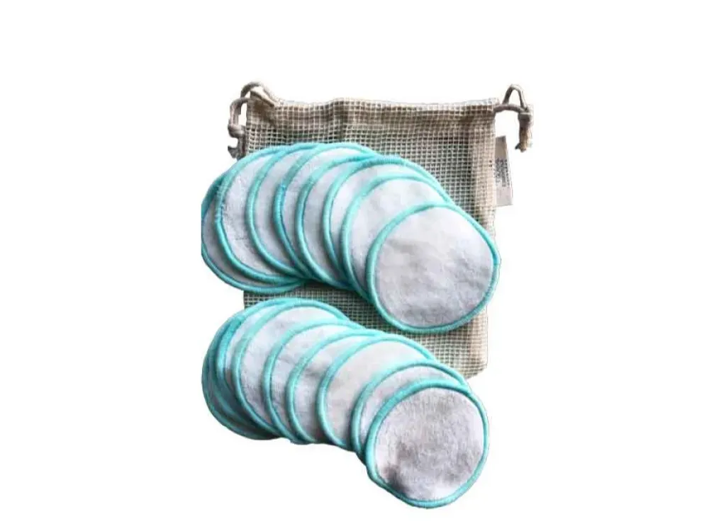 reusable Bamboo Cotton Rounds Laundry Bag Set - 3