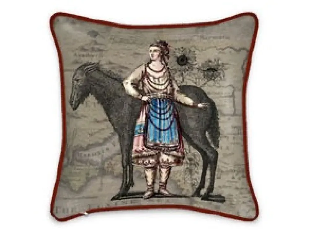 Europe Ukraine Ingrienne Silk Pillow - 1