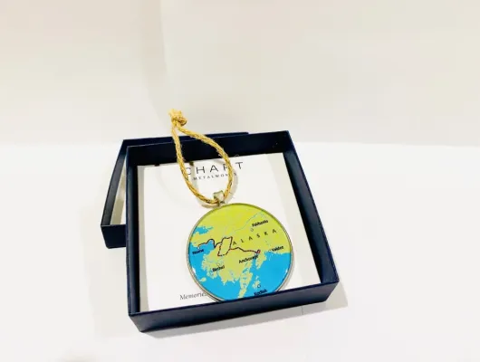 Trail Map Christmas Ornament