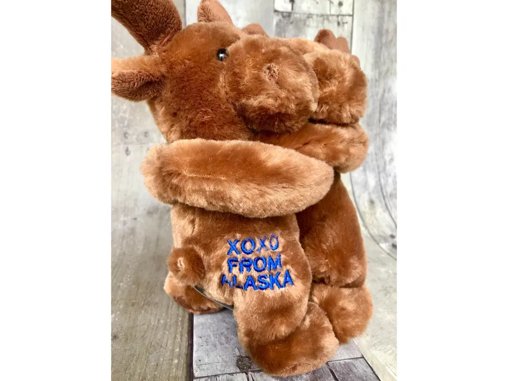 Hugging Moose Stuffed Plush - 2