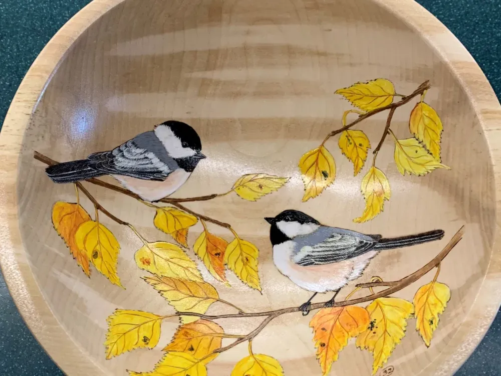 Chickadee Art Bowl - 1