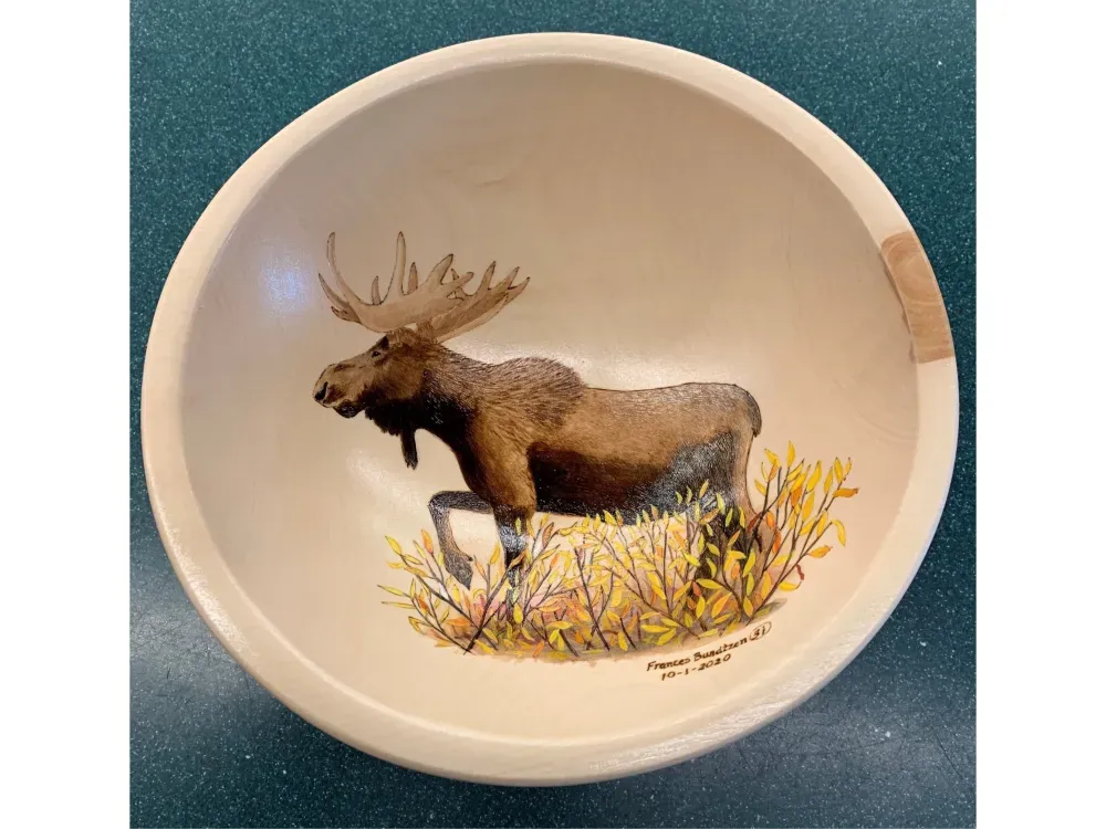 Bull Moose Art Bowl - 2