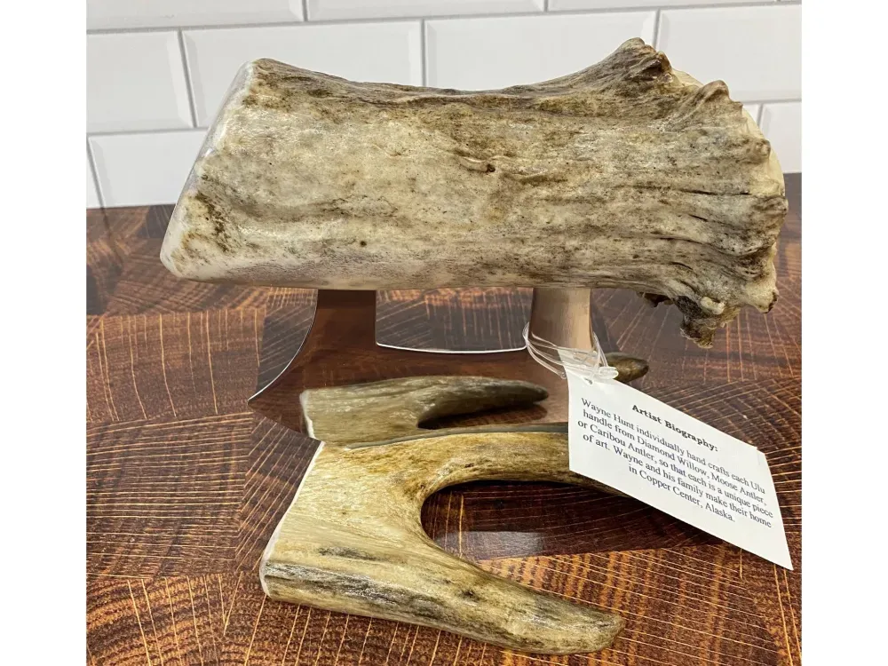 XL Natural Antler Ulu - 3